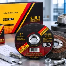 Disco de desbaste de resina de 100 mm, 15200 RPM, para alisado de bordes pesados en amoladoras compactas