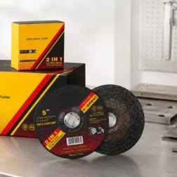 Disco de desbaste de doble malla de 125 mm para eliminación de rebabas, desbaste de soldadura y suministro OEM
