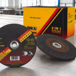 Disco de desbaste de doble malla de 230 mm para desbaste de soldadura, refilado de bordes y preparación de superficies de acero