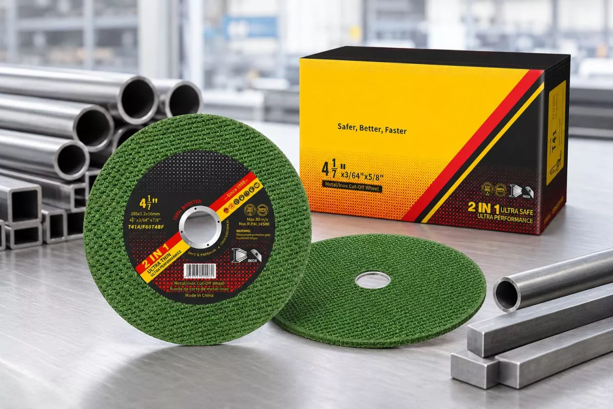 Disco de corte de 4 pulgadas para fabricación de acero al carbono y acero inoxidable con rendimiento estable de la amoladora.